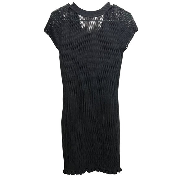 Cynthia Steffe Black Knit Dress with Black Full Lining Small/Petite - Picture 2 of 6